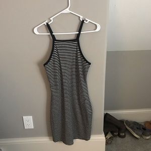 Express Fitted Striped Dress